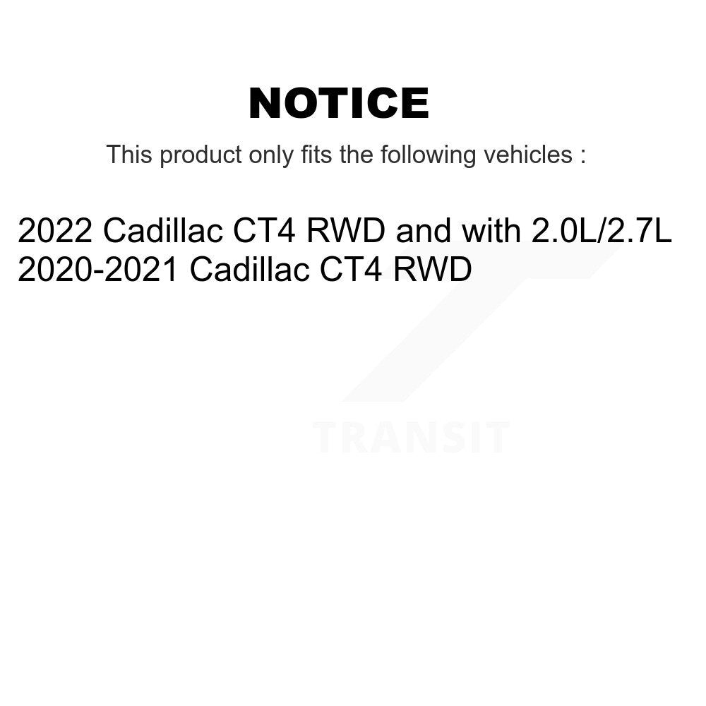 [Avant et Arrière] Ensemble roulement de roue et moyeu pour Cadillac CT4 K70-102232