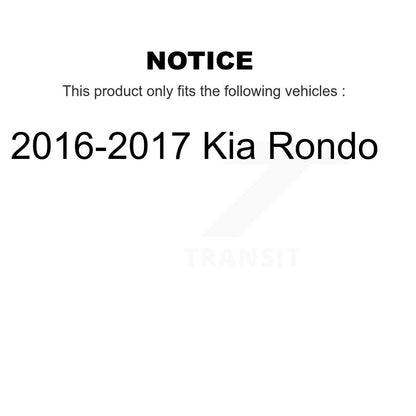 [Avant et Arrière] Ensemble roulement de roue et moyeu pour 2016-2017 Kia Rondo K70-102233