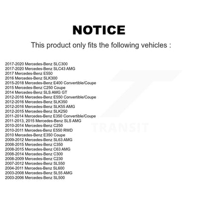[Arrière] Ensemble roulement de roue pour Mercedes-Benz C300 E350 C350 C250 E400 E550 C230 C63 K70-102253