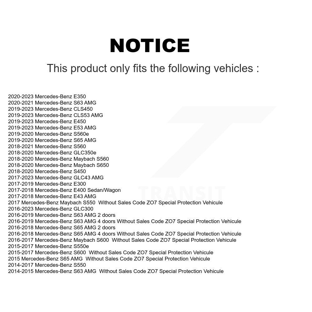 [Arrière] Ensemble roulement de roue pour Mercedes-Benz GLC300 GLC43 AMG E450 E400 E53 S550 K70-102255