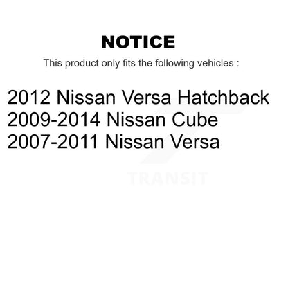 [Avant] Kit d'ensemble de bras de suspension et joint à rotule pour Nissan Versa Cube K72-100043