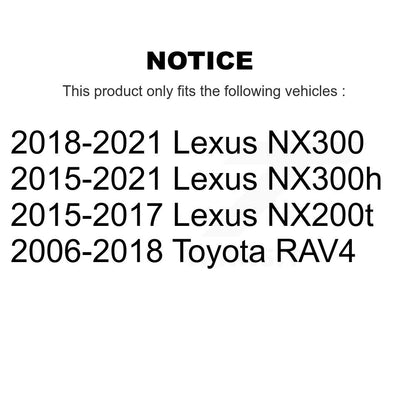 [Avant] Kit d'ensemble de bras de suspension et joint à rotule pour Toyota RAV4 Lexus NX200t NX300 NX300h K72-100046