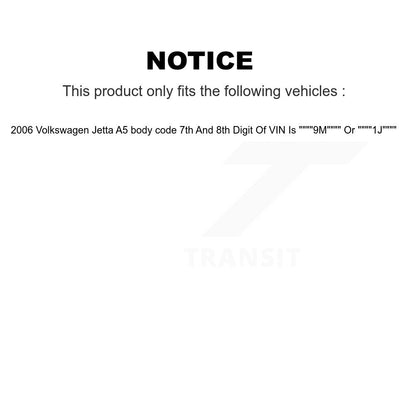 [Avant] Ensemble de bras de suspension et joint à rotule pour 2006 Volkswagen Jetta A5 body code K72-100048