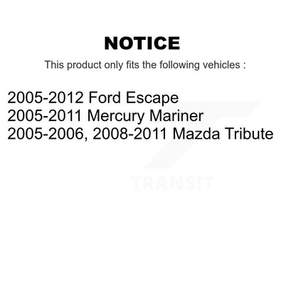 [Avant] Kit d'ensemble de bras de suspension et joint à rotule pour Ford Escape Mercury Mariner Mazda Tribute K72-100070