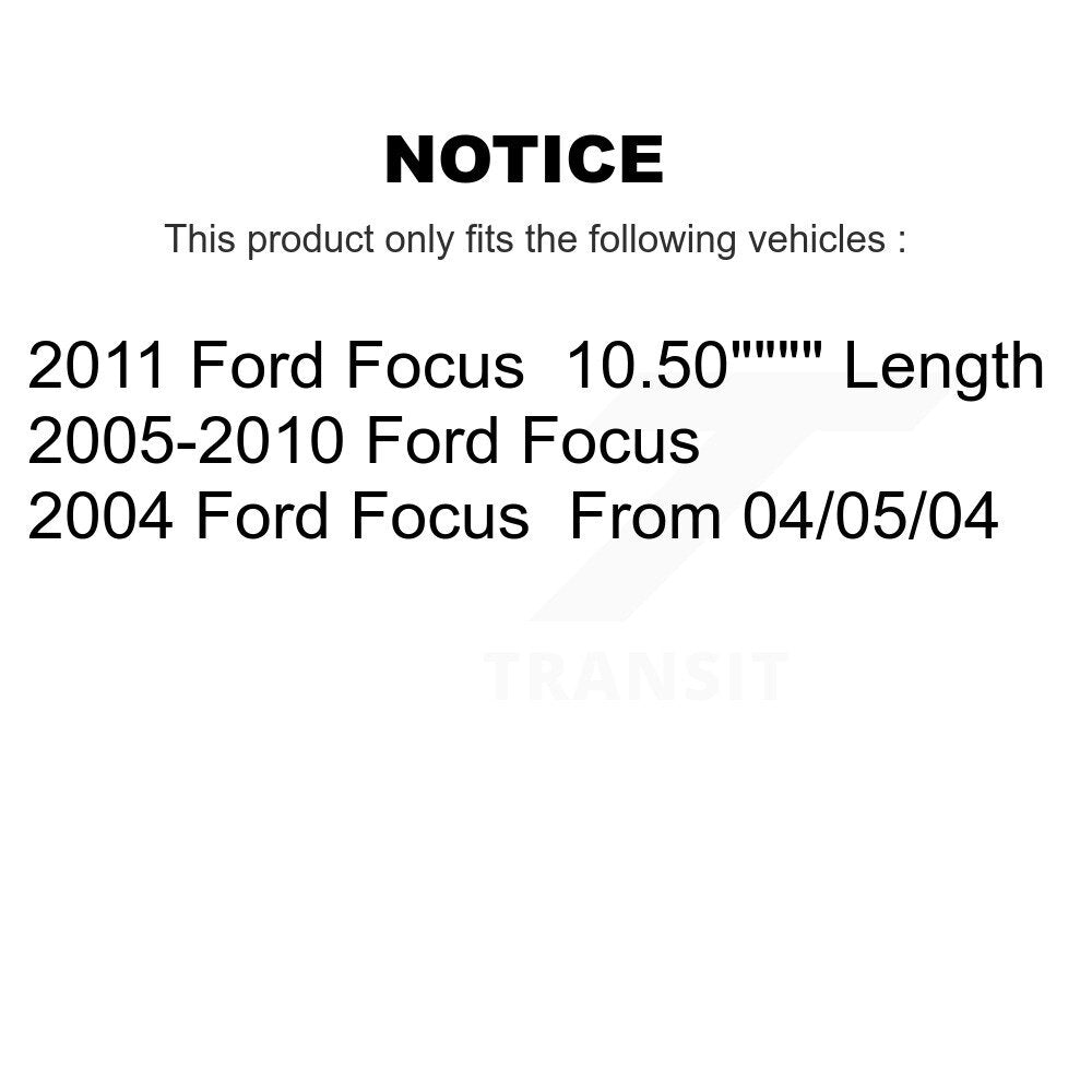 [Avant] Kit d'ensemble de bras de suspension et joint à rotule pour Ford Focus K72-100072
