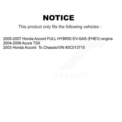 [Avant] Kit d'ensemble de bras de suspension et joint à rotule pour Honda Accord Acura TSX K72-100105