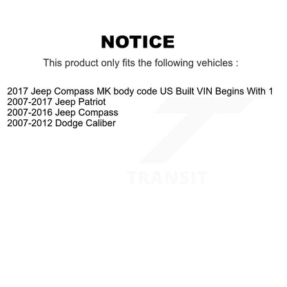 [Avant] Ensemble de bras de suspension et joint à rotule pour Jeep Patriot Compass Dodge K72-100119