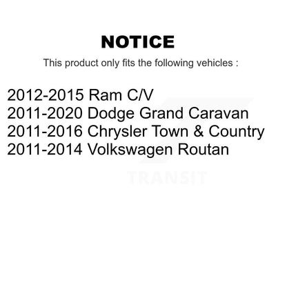 [Avant] Kit d'ensemble de bras de suspension et joint à rotule pour Dodge Grand Caravan Chrysler Town & Country Ram C/V K72-100127