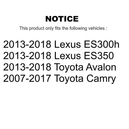 [Avant] Kit de biellette de barre stabilisatrice de suspension pour Toyota Camry Lexus ES350 Avalon ES300h K72-100209