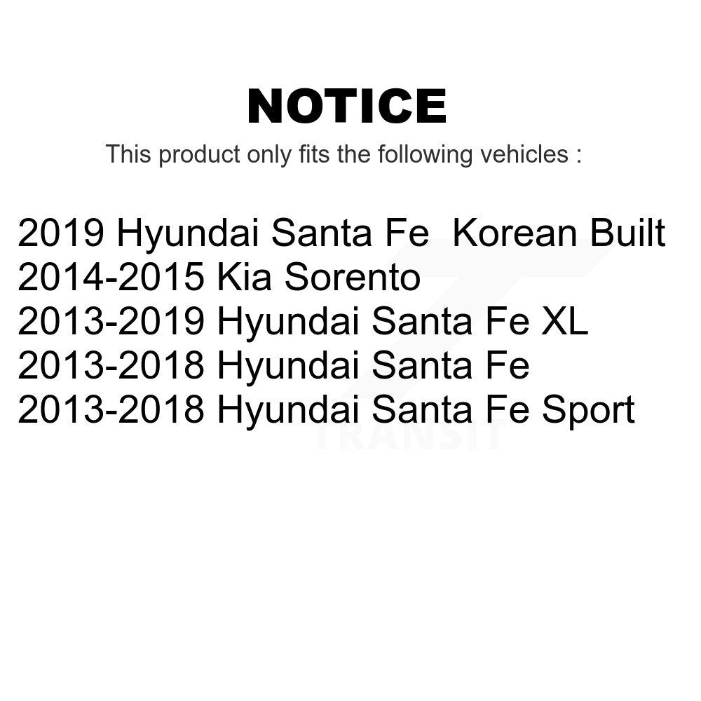 [Avant] Kit de biellette de barre stabilisatrice de suspension pour Hyundai Santa Fe Sport Kia Sorento XL K72-100233