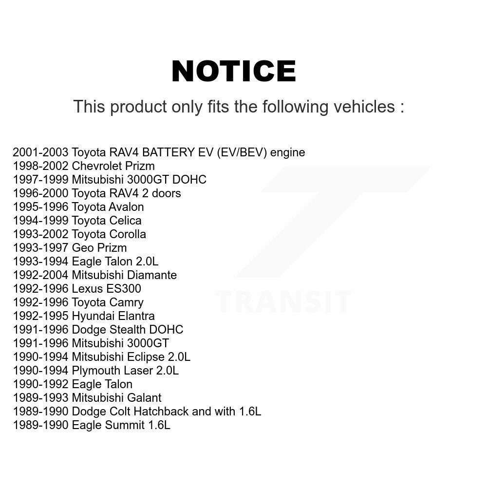 [Avant] Kit de biellette de barre stabilisatrice de suspension pour Toyota Corolla Camry RAV4 Prizm Chevrolet Geo Avalon Lexus ES300 Celica K72-100271