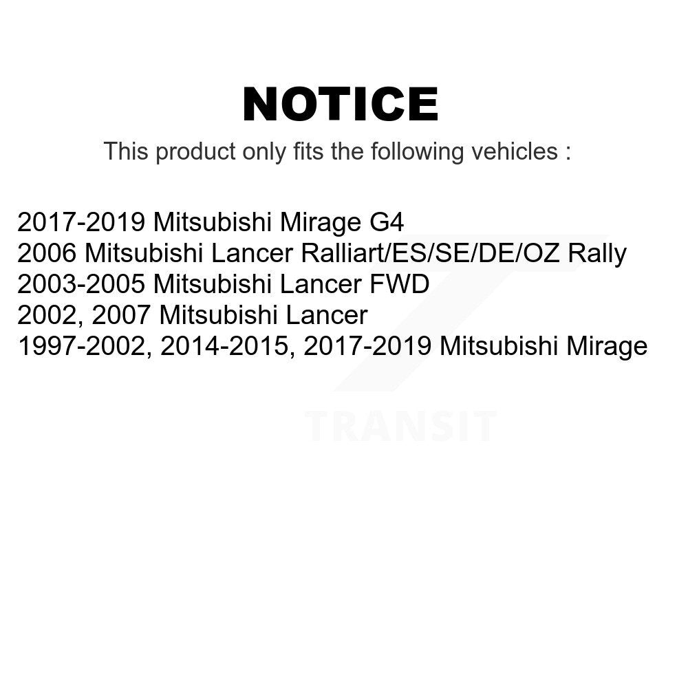 [Avant] Kit de biellette de barre stabilisatrice de suspension pour Mitsubishi Mirage Lancer G4 K72-100273