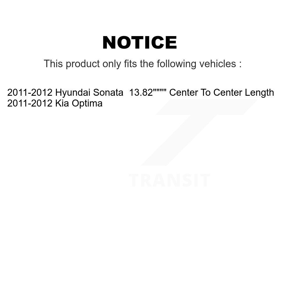 [Avant] Kit de biellette de barre stabilisatrice de suspension pour 2011-2012 Hyundai Sonata Kia Optima K72-100304