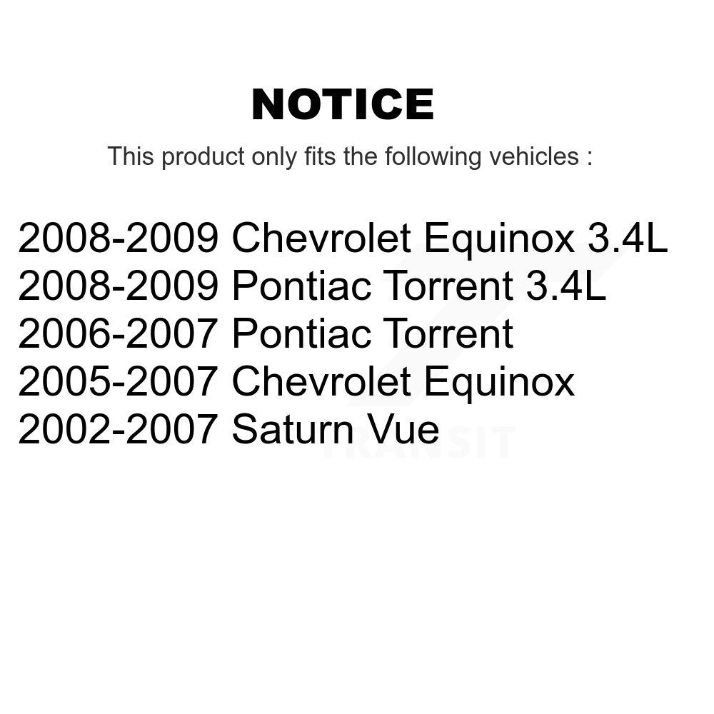 [Avant] Kit de biellette de barre stabilisatrice de suspension pour Chevrolet Equinox Saturn Vue Pontiac Torrent K72-100308