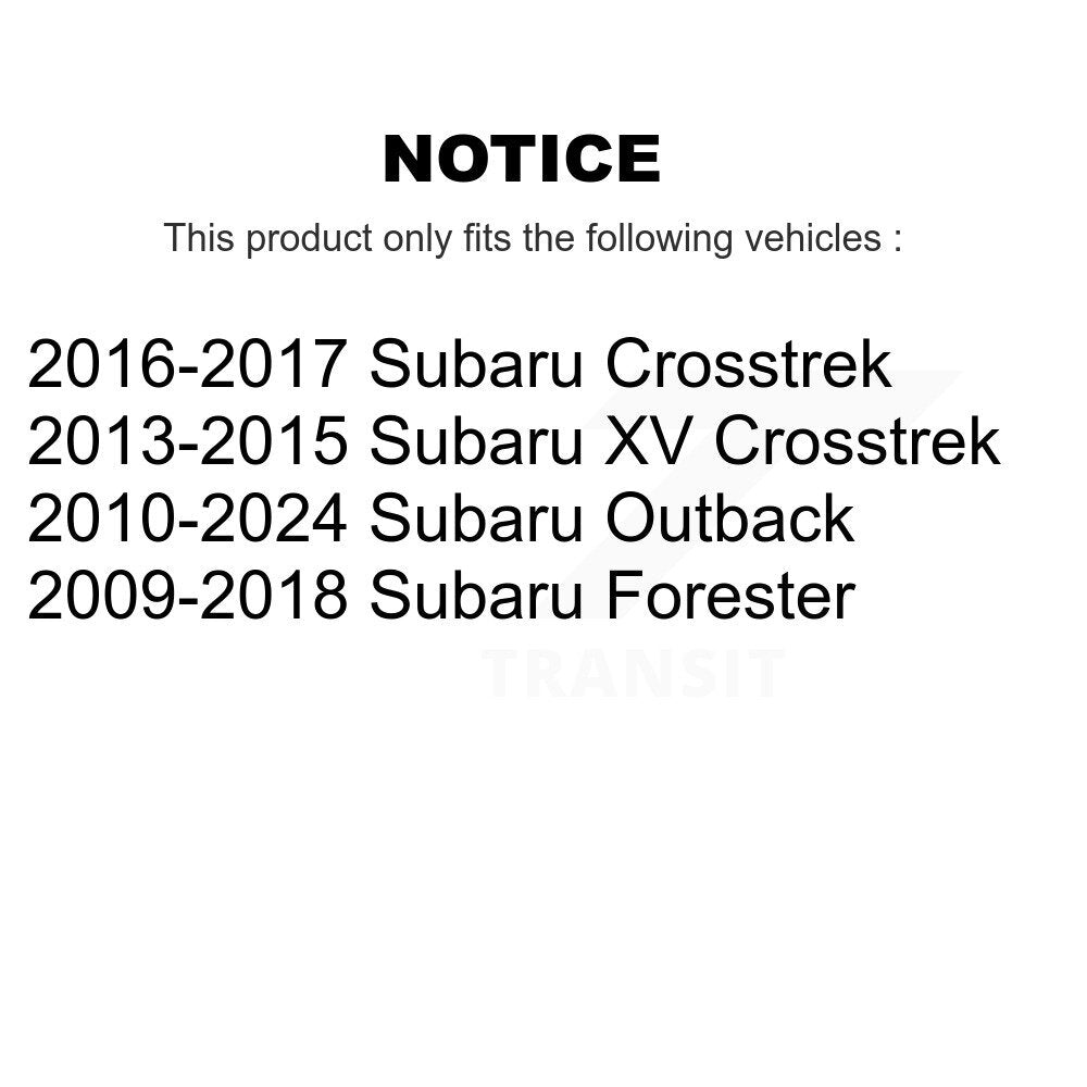 [Arrière] Kit de biellette de barre stabilisatrice de suspension pour Subaru Outback Forester XV Crosstrek K72-100354