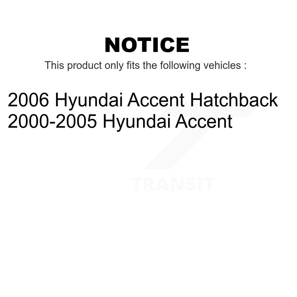[Arrière] Kit de biellette de barre stabilisatrice de suspension pour Hyundai Accent K72-100378