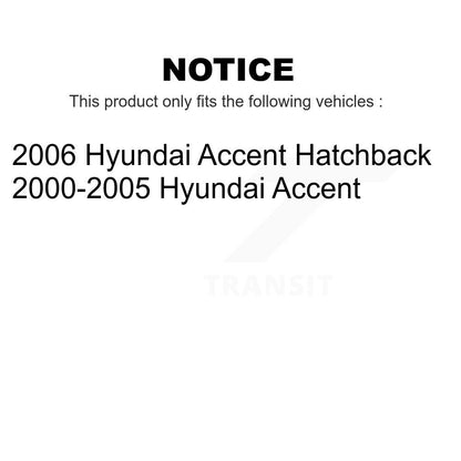 [Arrière] Kit de biellette de barre stabilisatrice de suspension pour Hyundai Accent K72-100378