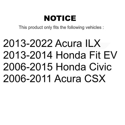 [Arrière] Kit de biellette de barre stabilisatrice de suspension pour Honda Civic Acura ILX Fit CSX K72-100407