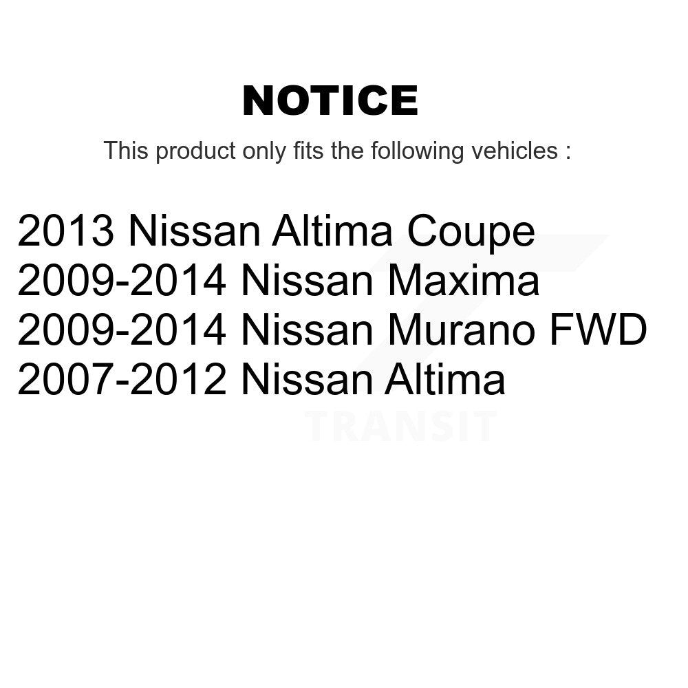 [Arrière] Kit de biellette de barre stabilisatrice de suspension pour Nissan Altima Murano Maxima K72-100409