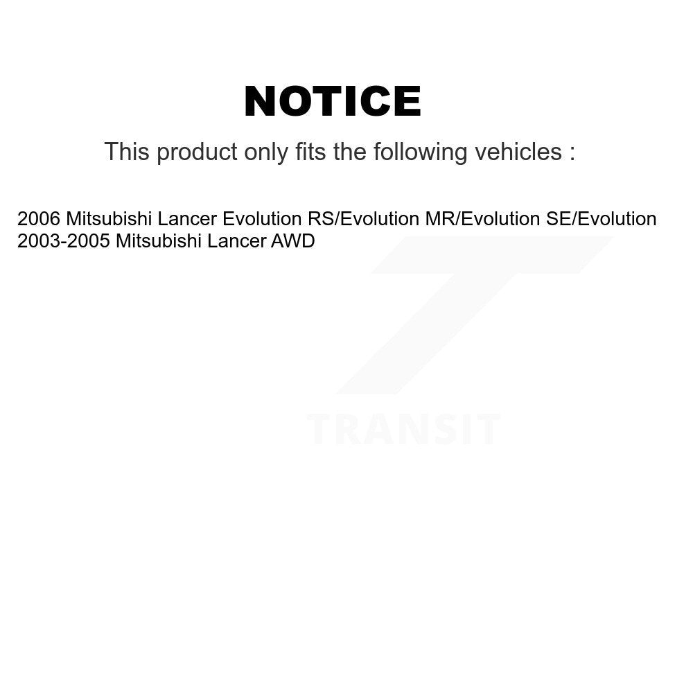 [Arrière] Kit de biellette de barre stabilisatrice de suspension pour Mitsubishi Lancer K72-100413