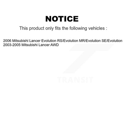 [Arrière] Kit de biellette de barre stabilisatrice de suspension pour Mitsubishi Lancer K72-100413