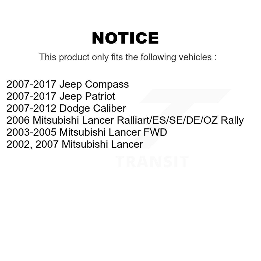 [Avant] Kit de Rotule de suspension pour Jeep Patriot Compass Dodge Caliber Mitsubishi Lancer K72-100437