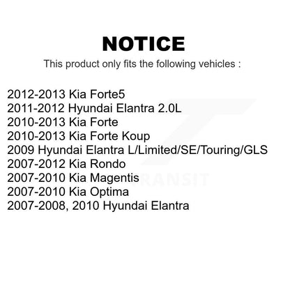 [Avant] Kit de Rotule de suspension pour Hyundai Elantra Kia Forte Optima Rondo Koup Forte5 Magentis K72-100439