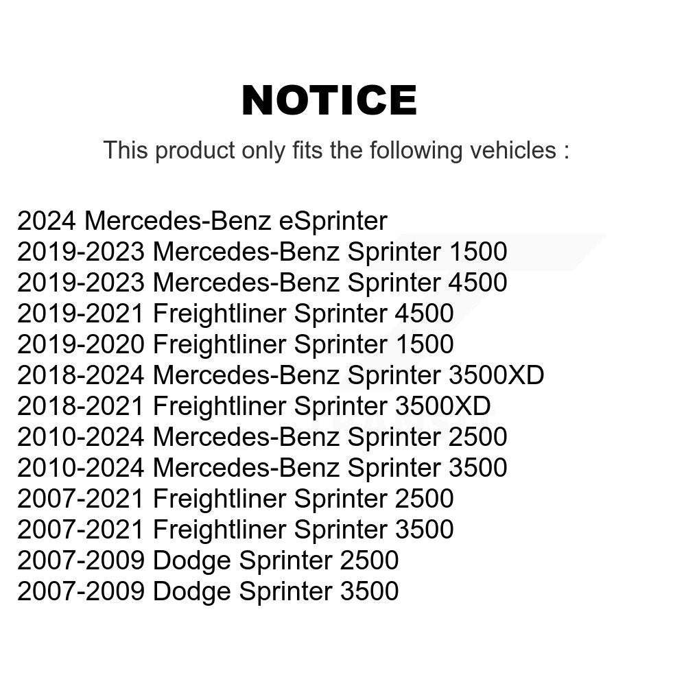 [Avant] Kit de Rotule de suspension pour Sprinter 2500 Mercedes-Benz 3500 Freightliner Dodge K72-100444