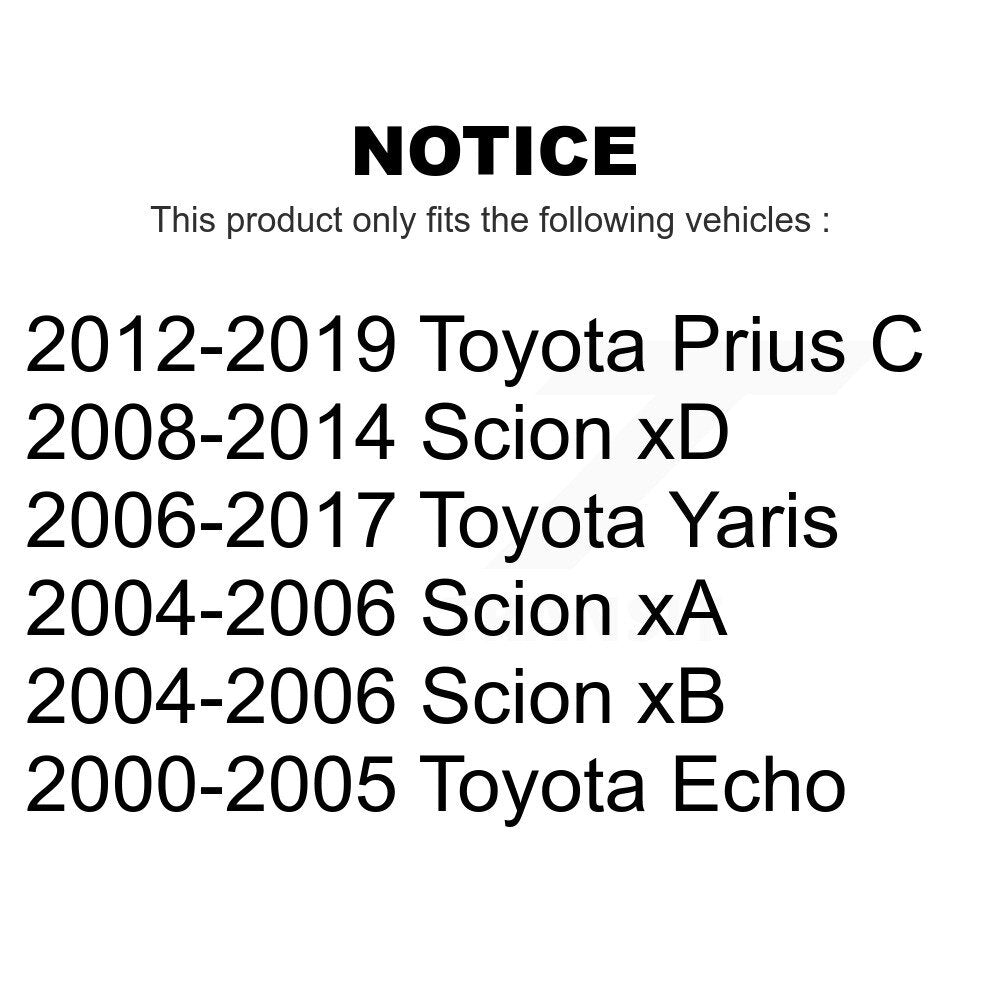 [Avant] Kit de Rotule de suspension pour Toyota Yaris Scion Prius C xB xD Echo xA K72-100445