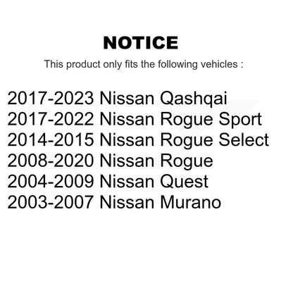 [Avant] Kit de Rotule de suspension pour Nissan Rogue Murano Quest K72-100448
