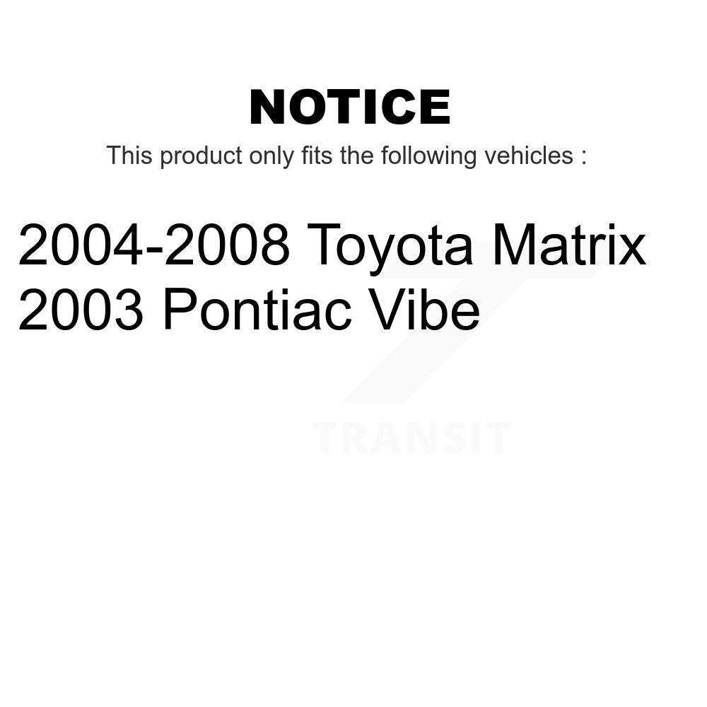 [Avant] Kit de Rotule de suspension pour Toyota Matrix Pontiac Vibe K72-100502