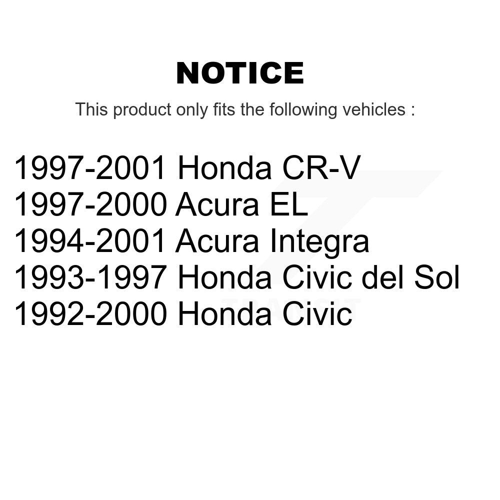 [Avant] Kit de Rotule de suspension pour Honda Civic CR-V Acura Integra del Sol EL K72-100539