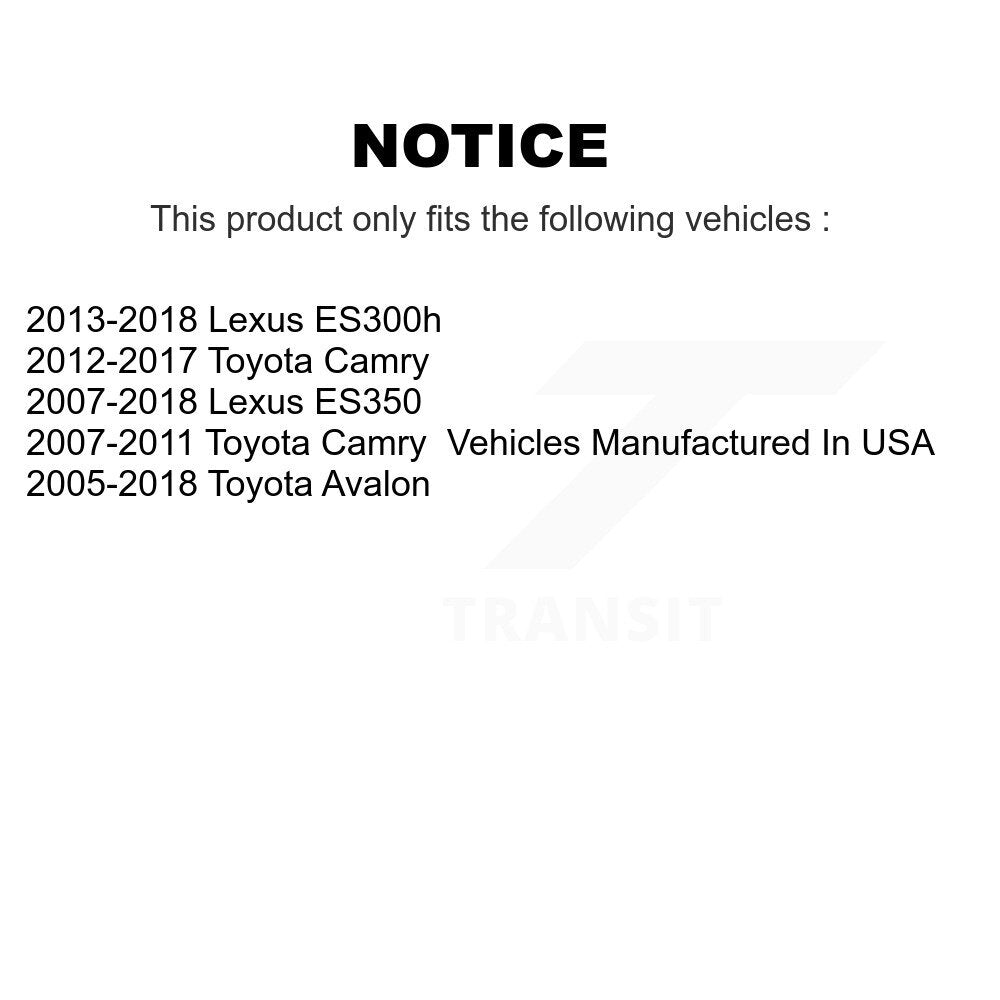 [Avant] Kit de Rotule de suspension pour Toyota Camry Lexus ES350 Avalon ES300h K72-100541
