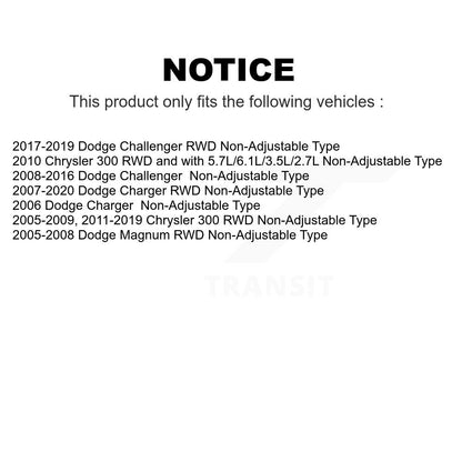 [Avant] Kit de Rotule de suspension pour Dodge Charger Chrysler 300 Challenger Magnum Non-Adjustable Type K72-100547