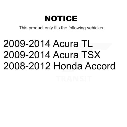 [Avant] Kit d'ensemble de bras de suspension et joint à rotule pour Honda Accord Acura TL TSX K72-100556
