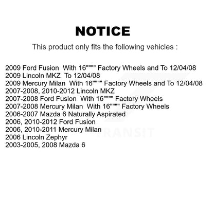 [Avant] Kit d'ensemble de bras de suspension et joint à rotule pour Ford Fusion Mazda 6 Lincoln MKZ Mercury Milan Zephyr K72-100559