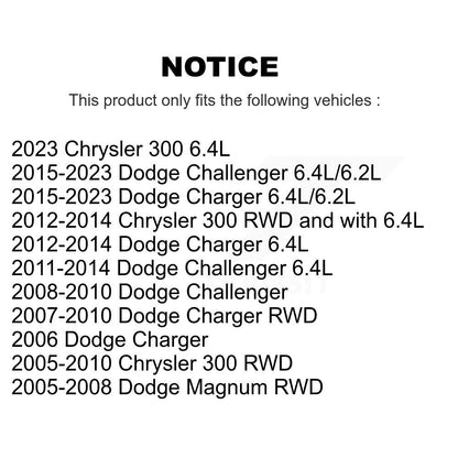 [Avant] Kit d'ensemble de bras de suspension et joint à rotule pour Dodge Charger Chrysler 300 Challenger Magnum K72-100571