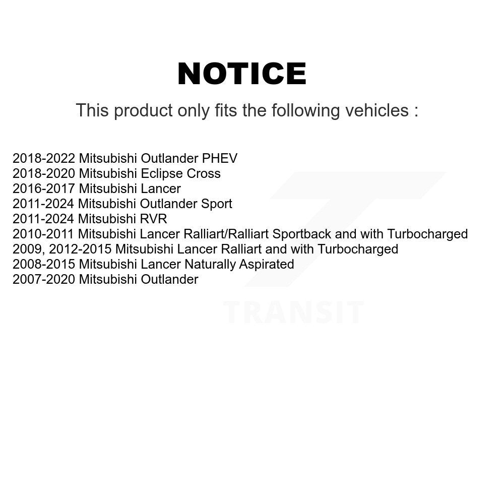 [Avant] Kit d'ensemble de bras de suspension et joint à rotule pour Mitsubishi Outlander Sport Lancer RVR K72-100612