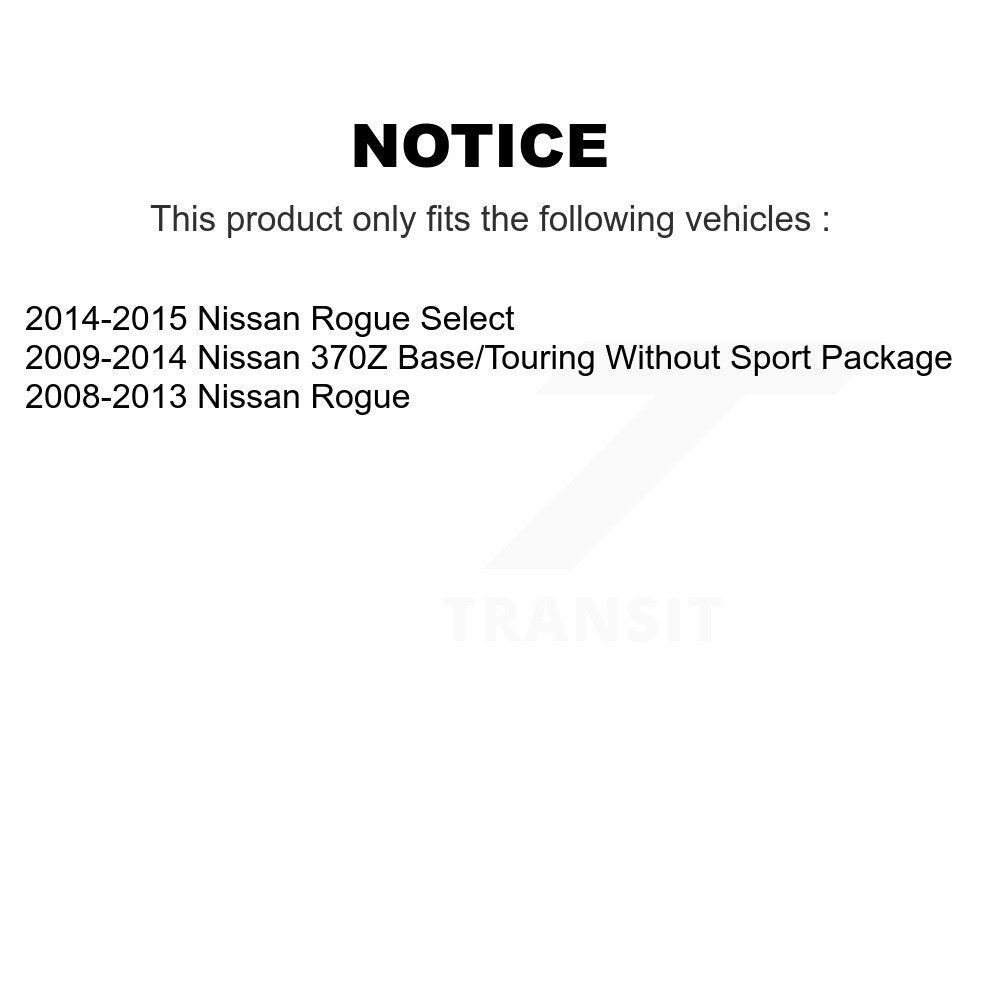 [Avant] Kit d'ensemble de bras de suspension et joint à rotule pour Nissan Rogue Select 370Z K72-100627