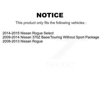 [Avant] Kit d'ensemble de bras de suspension et joint à rotule pour Nissan Rogue Select 370Z K72-100627