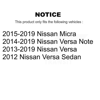 [Avant] Kit d'ensemble de bras de suspension et joint à rotule pour Nissan Versa Note Micra K72-100628