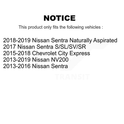 [Avant] Kit d'ensemble de bras de suspension et joint à rotule pour Nissan Sentra NV200 Chevrolet City Express K72-100650