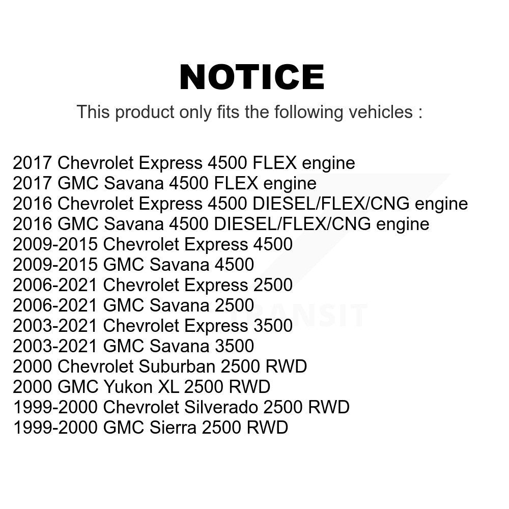 [Avant] Kit de Rotule de suspension pour Chevrolet Express 3500 2500 GMC Savana Silverado Sierra Suburban Yukon XL 4500 K72-100660