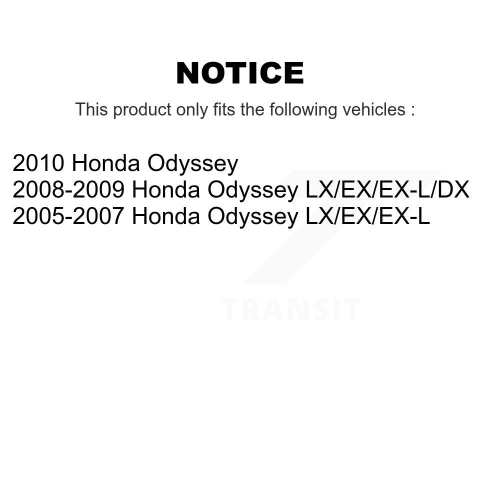 [Avant] Kit d'ensemble de bras de suspension et joint à rotule pour Honda Odyssey K72-100691