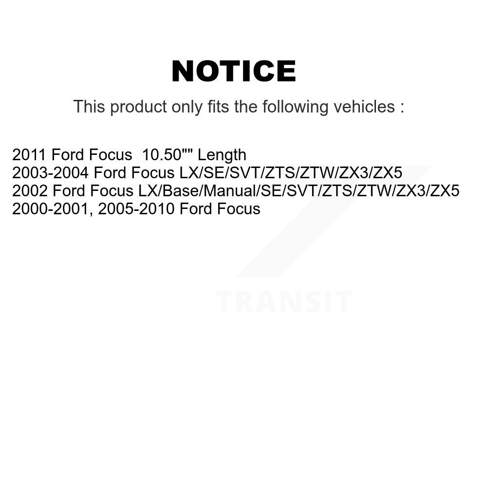[Avant + Arrière] Kit de biellette de barre stabilisatrice de suspension pour Ford Focus K72-100835