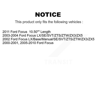 [Avant + Arrière] Kit de biellette de barre stabilisatrice de suspension pour Ford Focus K72-100835