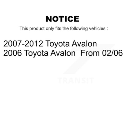 [Avant + Arrière] Kit de biellette de barre stabilisatrice de suspension pour 2007-2012 Toyota Avalon K72-100838