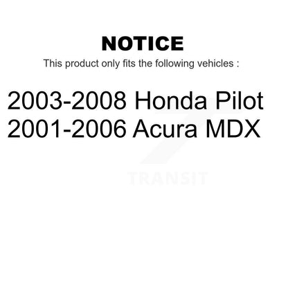 [Avant + Arrière] Kit de biellette de barre stabilisatrice de suspension pour Honda Pilot Acura MDX K72-100862
