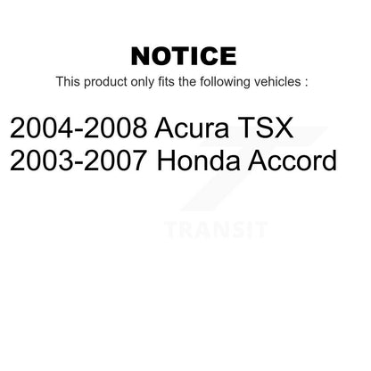 [Intérieur inférieur avant vers l'avant] Kit de Bague de bras de suspension pour Honda Accord Acura TSX K72-100872