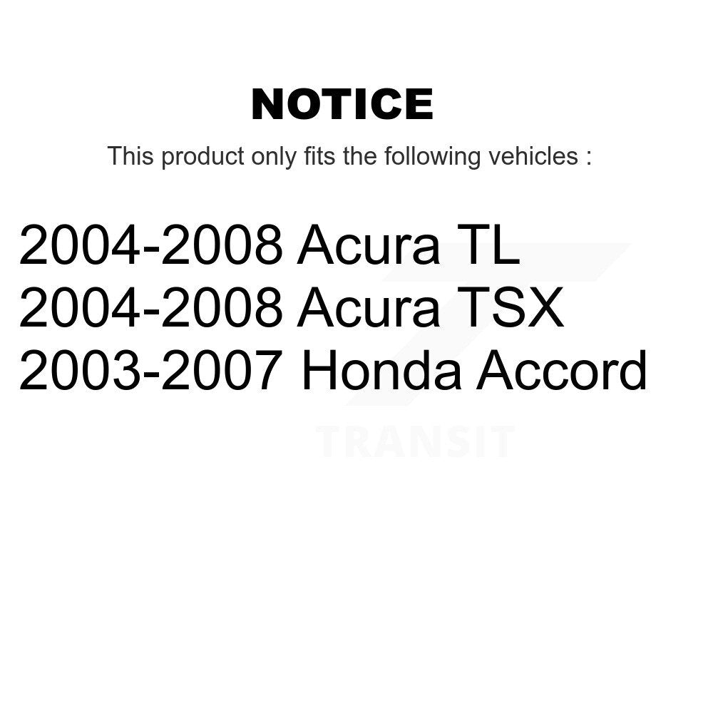 [Intérieur inférieur avant vers l'avant] Kit de Bague de bras de suspension pour Honda Accord Acura TSX K72-100872